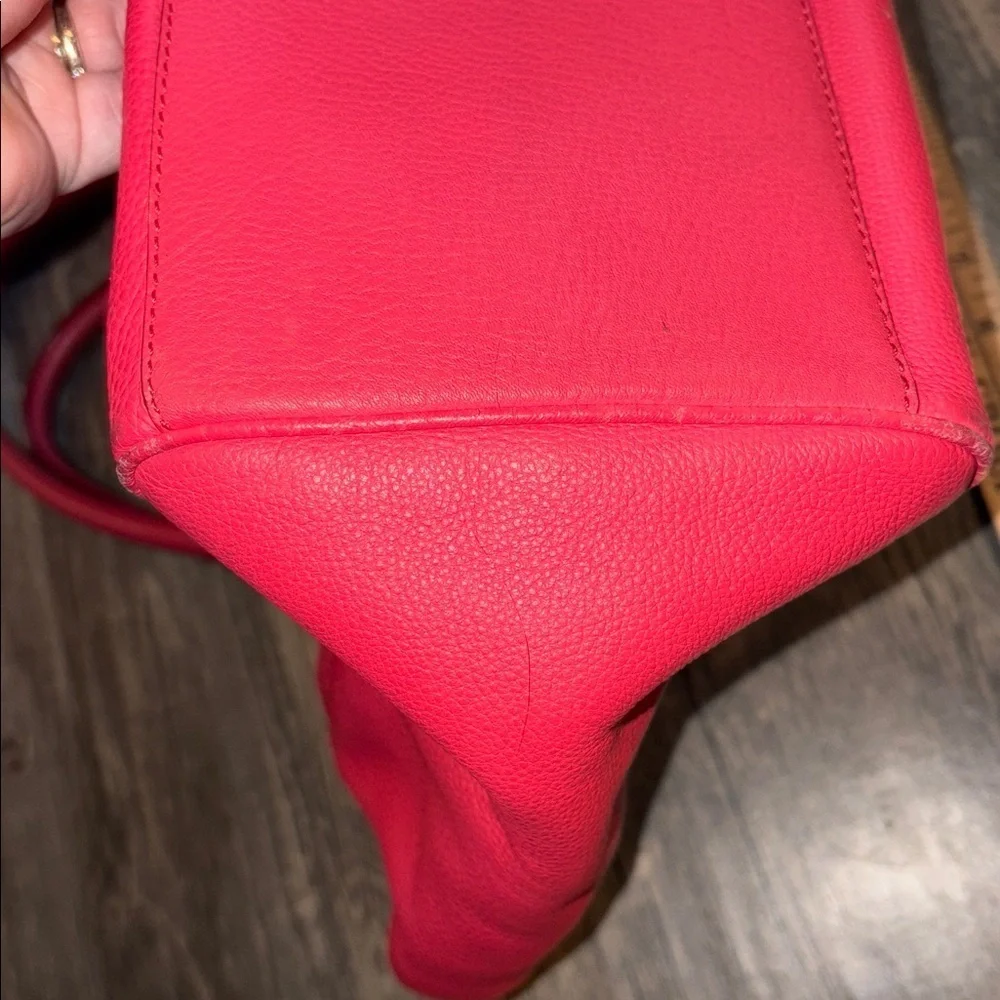 Vintage Kate Spade Rose Satchel with Gold Accent